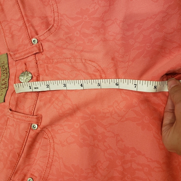 Liverpool Jeans Company Pink Short Capri Pants - Picture 9 of 11